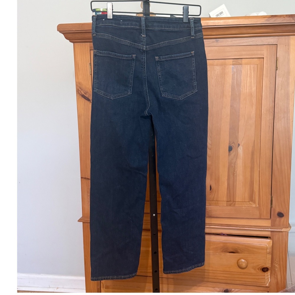 Chico's Jeans High Rise Straight Leg Ankle Chico Size 0R Dark Blue Exc Stretch - Picture 6 of 7